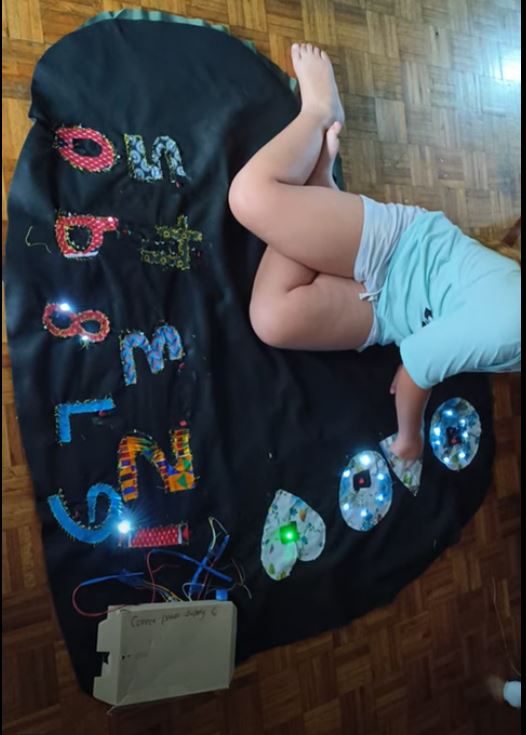 Close-up of a UI design